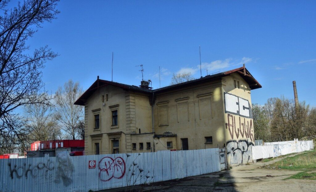 Budova nádraží Praha-Libeň dolní nádraží, 14.4.2018