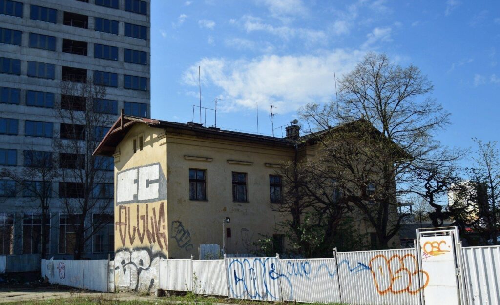 Budova nádraží Praha-Libeň dolní nádraží, 14.4.2018