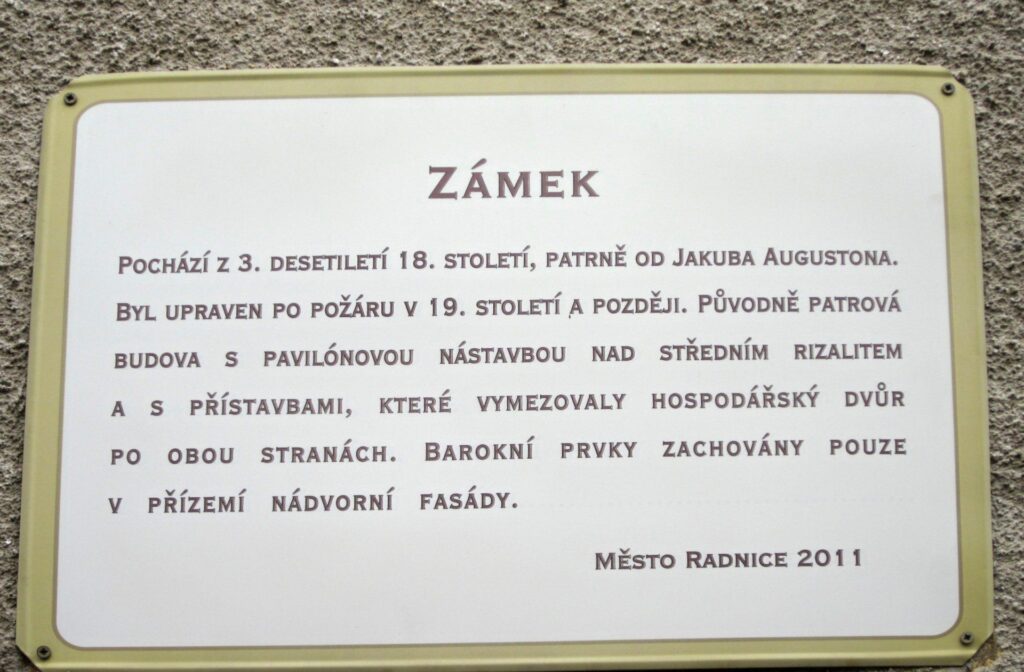 Zámek Radnice, 29.8.2020